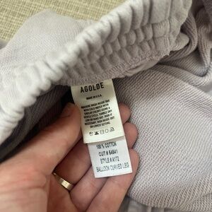 Agolde Balloon Curved Leg Jogger Sweat. Size Large.